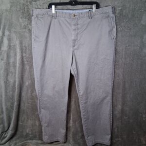 Polo Ralph Lauren Chino Pants Mens 46Bx32 Inseam 30 Stretch Classic Fit Gray